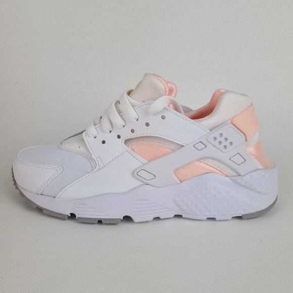 Nike Other - Nike Huarache Run GS White Sneaker Running KIDS Shoes